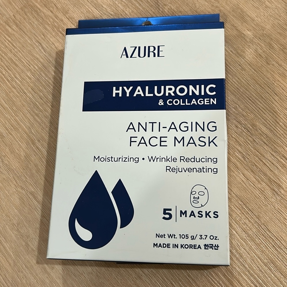 AZURE Hyaluronic Anti-aging face mask - set of 5​